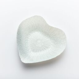 Sienna Glass Glass Bowl Heart Design Silver - thumbnail 2