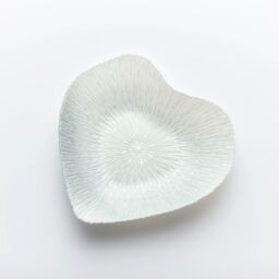 Sienna Glass Glass Bowl Heart Design Silver - thumbnail 1