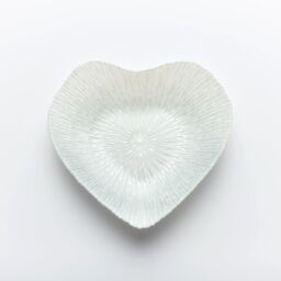 Sienna Glass Glass Bowl Heart Design Silver - thumbnail 3