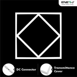 ENER-J Pack of 6 Double Square Borderline LED 60x60 40W 4000 Lumens 3 Years P in White - thumbnail 9