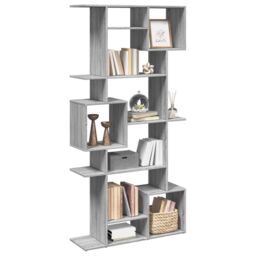 Berkfield Home Book Cabinet Grey Sonoma 92x29x188 cm Engineered Wood - Size: 92 x 29 x 188 cm - thumbnail 4