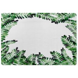 Benjamin Tate Design Green Botanical Leaves Designer Rug in Natural - Size: Large - thumbnail 1