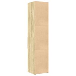 Berkfield Home Highboard Sonoma Oak 40x42.5x185 cm Engineered Wood in Brown - thumbnail 6
