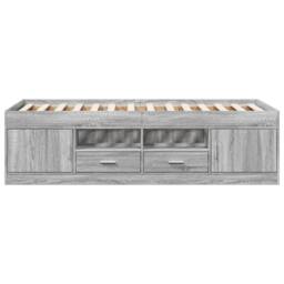 Berkfield Home Versatile Daybed with Drawers without Mattress Grey Sonoma 90x200 cm - thumbnail 4