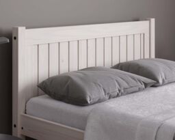 Birlea White Wood Double Bed & Mattress Bundle Rio Air Sleepsoul 135cm 4ft 6 - thumbnail 3
