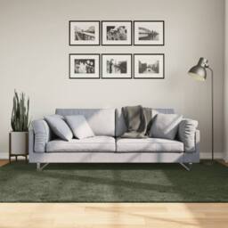 Berkfield Home Rug HUARTE Short Pile Soft & Washable Forest Green 160x230 cm - Size: Medium - thumbnail 2