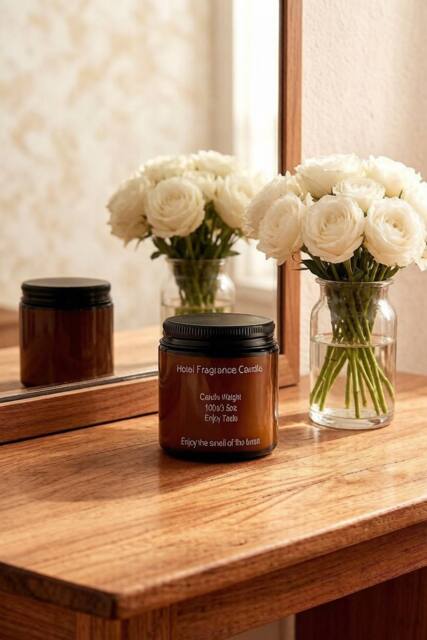 Garden Sanctuary Green Tea & Orange Blossom Soy Wax Scented Candle in Brown - image 1