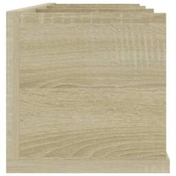 Berkfield Home CD Wall Shelf Sonoma Oak 75x18x18 cm Engineered Wood in Beige - Size: 75 x 18 x 18 cm - thumbnail 5