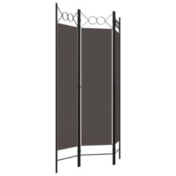 Berkfield Home 3-Panel Room Divider Anthracite 120x180 cm in Black - thumbnail 3