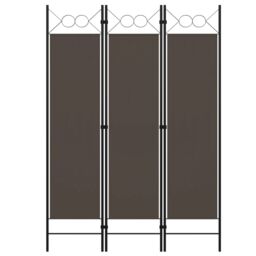 Berkfield Home 3-Panel Room Divider Anthracite 120x180 cm in Black