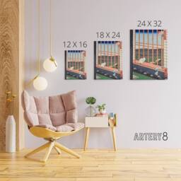 "Artery8 Hiroshige Asakusa Fields Canvas Japanese Wall Art - Size: W18"" x H24""" - thumbnail 4