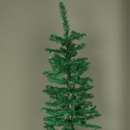 Samuel Alexander 8ft (2.4m) Green Artificial Pencil Christmas Tree With Green Metal Stand & 460 Tips - thumbnail 4