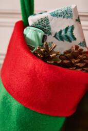 Dibor Set of 2 Christmas Character Hanging Legs Stocking Children's Gift Bag - Size: 2 Pack - thumbnail 5