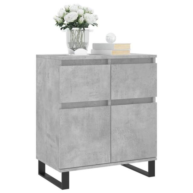 Berkfield Home Sideboard Concrete Grey 60x35x70 cm Engineered Wood - Size: 60 x 35 x 70 cm - image 1
