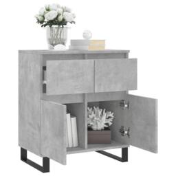 Berkfield Home Sideboard Concrete Grey 60x35x70 cm Engineered Wood - Size: 60 x 35 x 70 cm - thumbnail 4