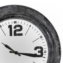 Hill Interiors Roco Wall Clock in Silver - thumbnail 2