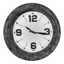 Hill Interiors Roco Wall Clock in Silver - thumbnail 1