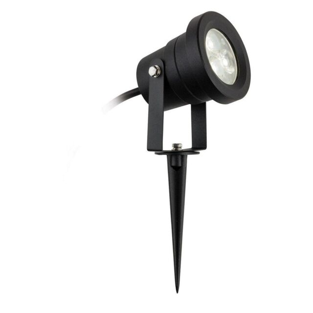 Netlighting Hayes Outdoor Integrated LED Wall & Spike Light Black IP65 - image 1