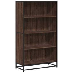 Berkfield Home Modern Bookcase Brown Oak 80.5x35x139 cm Engineered Wood - thumbnail 3
