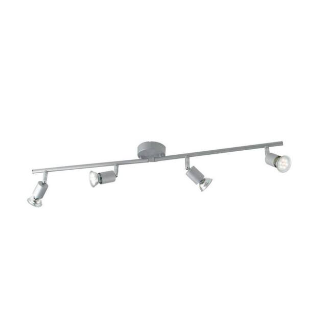 Netlighting SPOT LED 4 Light Adjustable Spotlight Bars Silver 400lm 2700K 75x15cm - Size: 75x15 cm