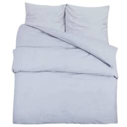 Berkfield Home Duvet Cover Set Grey 200x200 cm Light-weight Microfiber