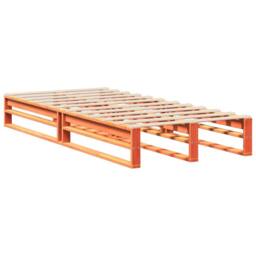 Berkfield Home Modern Bed Frame without Mattress Wax Brown 90x200 cm Solid Wood Pine - thumbnail 5