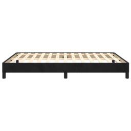 Berkfield Home Bed Frame Black 135x190 cm Double Velvet - thumbnail 6