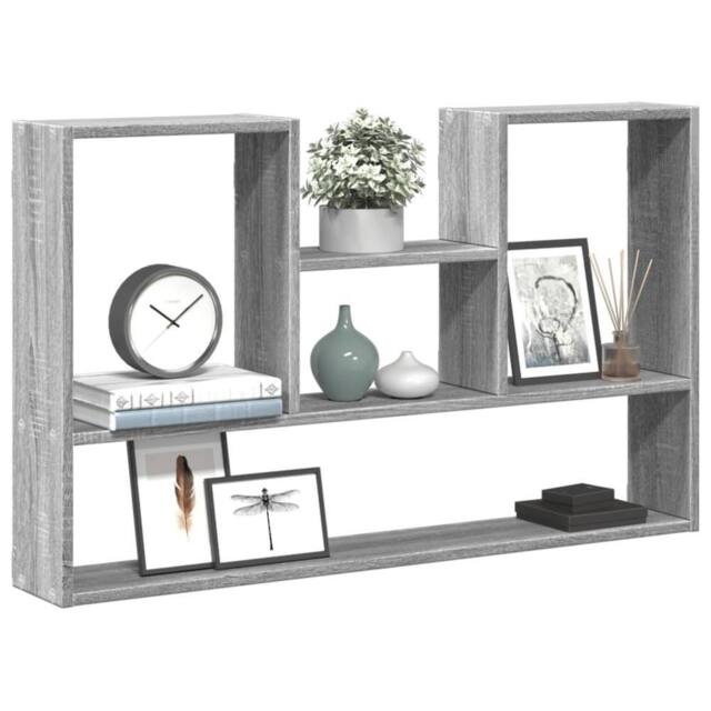 Berkfield Home Wall Shelf Grey Sonoma 99x15x60 cm Engineered Wood - Size: 99 x 15 x 60 cm - image 1