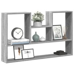 Berkfield Home Wall Shelf Grey Sonoma 99x15x60 cm Engineered Wood - Size: 99 x 15 x 60 cm - thumbnail 1