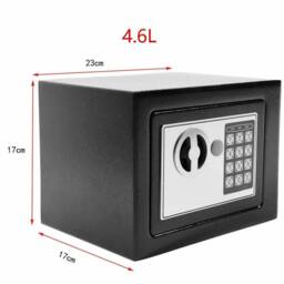NESTLUNE Strong Steel Key Lock Box Password Security in Black - thumbnail 2