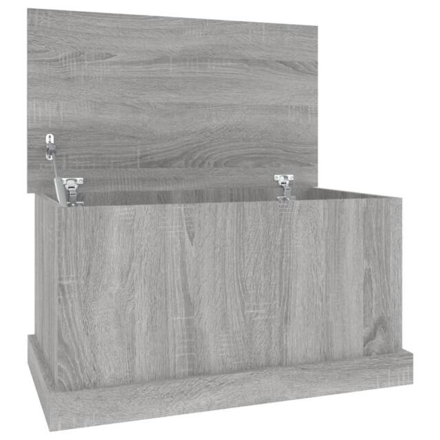 Berkfield Home Storage Box Grey Sonoma 70x40x38 cm Engineered Wood - Size: 70 x 40 x 38 cm - image 1