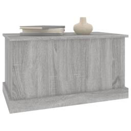 Berkfield Home Storage Box Grey Sonoma 70x40x38 cm Engineered Wood - Size: 70 x 40 x 38 cm - thumbnail 4