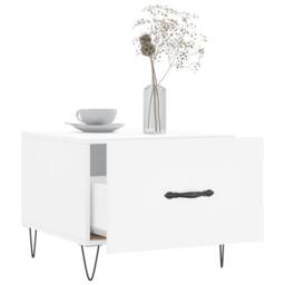 Berkfield Home Coffee Tables 2 pcs White 50x50x40 cm Engineered Wood - Size: 50 x 50 x 40 cm - thumbnail 4