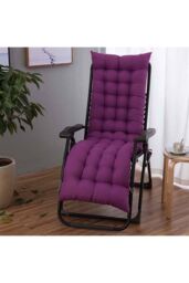 Living and Home 160 cm W x 50cm D Purple Garden Bench Cushion Sun Lounger Cushion - thumbnail 1