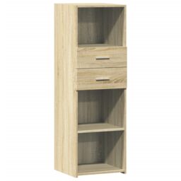 Berkfield Home Highboard Sonoma Oak 40x42.5x124 cm Engineered Wood in Brown - thumbnail 2