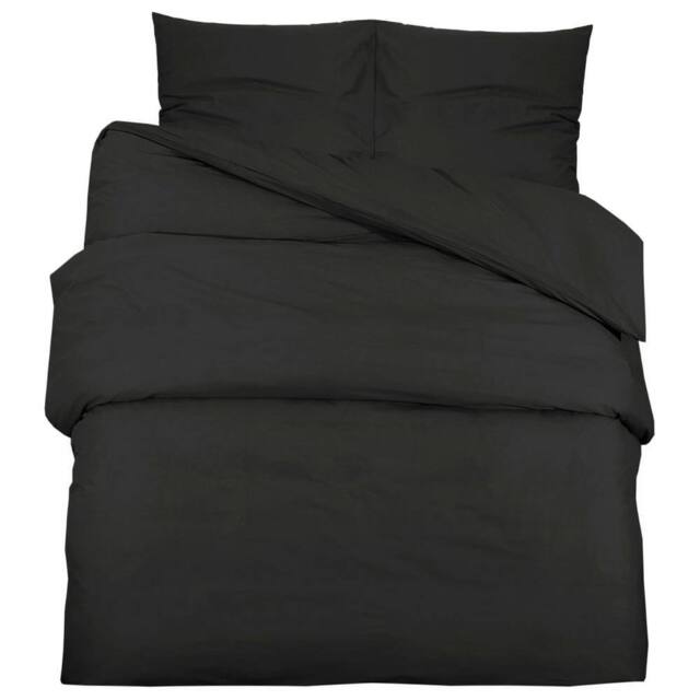 Berkfield Home Duvet Cover Set Black 260x220 cm Light-weight Microfiber - image 1