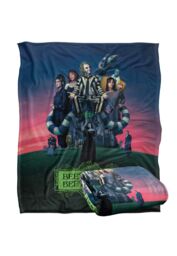 Warner Brothers Beetlejuice 50x60 Gangs All Here Silky Touch Super Soft Throw Blanket in White - thumbnail 2