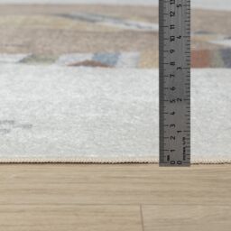 Livabliss Lilian - Kids Beige Brown Blue Orange Washable Rug for Children's Rooms - Size: 160 cm diameter - thumbnail 8