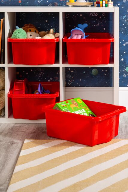 Wham Stack & Store 4x 16L Box in Red - image 1
