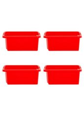 Wham Stack & Store 4x 16L Box in Red - thumbnail 5
