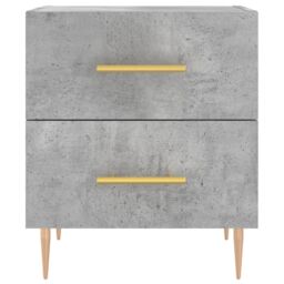 Berkfield Home Bedside Cabinet Concrete Grey 40x35x47.5 cm Engineered Wood - thumbnail 6