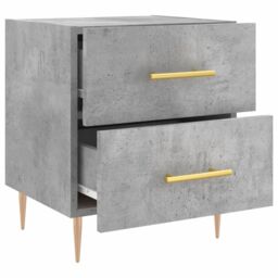 Berkfield Home Bedside Cabinet Concrete Grey 40x35x47.5 cm Engineered Wood - thumbnail 5