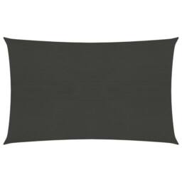 Berkfield Home Sunshade Sail 160 g/m ² Anthracite 3x4 m HDPE in Black - thumbnail 1