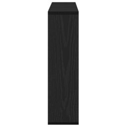 Berkfield Home LED Mirror Cabinet - Black Oak - 76x15x55 cm - Made of Engineered Wood - Size: 76 x 15 x 55 cm - thumbnail 7