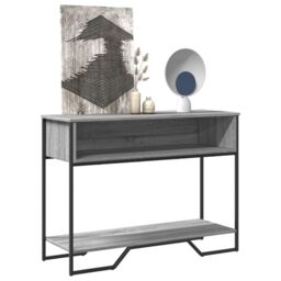 Berkfield Home Console Table Grey Sonoma 100x35x74.5 cm Engineered Wood - thumbnail 1