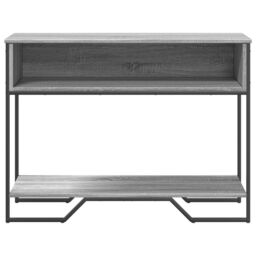 Berkfield Home Console Table Grey Sonoma 100x35x74.5 cm Engineered Wood - thumbnail 4