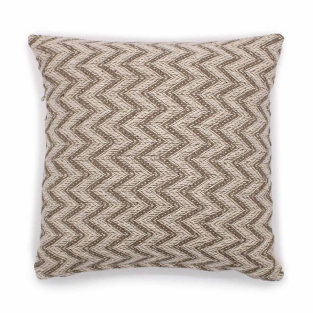 KDMD Classic Cushion Cover - Herringbone Wide Grey - 40x40cm in Brown - Size: 40x40 cm - image 1