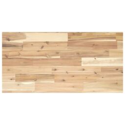 Berkfield Home Floating Shelf 100x40x2 cm Untreated Solid Wood Acacia in Brown - Size: 100 x 40 x 2 cm - thumbnail 2