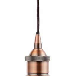 SE Home Burgundy Red Small Trinity Metal Pendant Light - Antique Copper - thumbnail 3