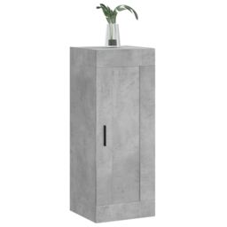 Berkfield Home Wall Mounted Cabinet Concrete Grey 34.5x34x90 cm Engineered Wood - thumbnail 4